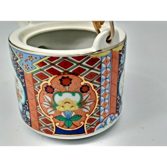 Miyako Imari Ware Hand Crafted PorcelainTea Pot - Signed - Picture 11 of 11